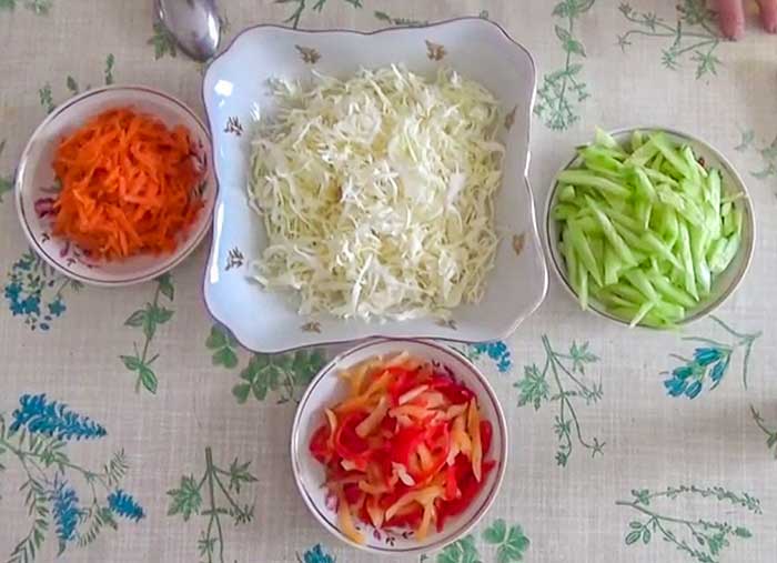 Овощи нашинковать
