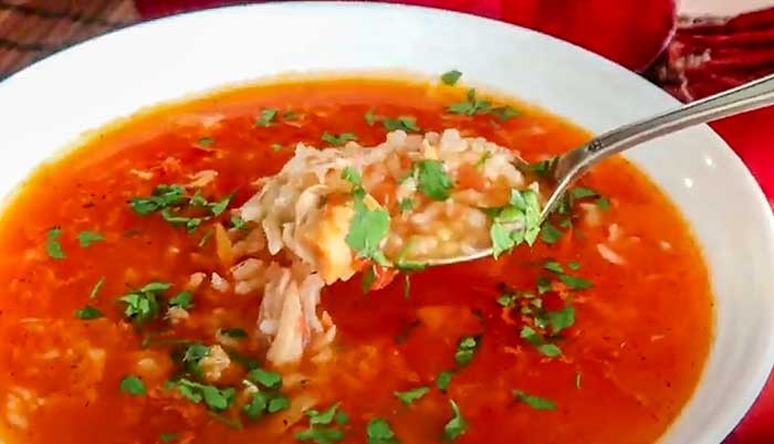 Харчо с курицей готово
