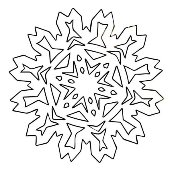 новогодняя снежинка на окно